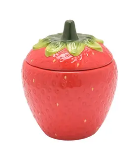The Cottage Garden Sugar Bowl - Strawberry