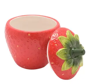 The Cottage Garden Sugar Bowl - Strawberry - image 2