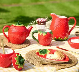 The Cottage Garden Sugar Bowl - Strawberry - image 3