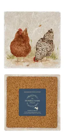 The Farmhouse Hens Coasters (set of 2) - image 3