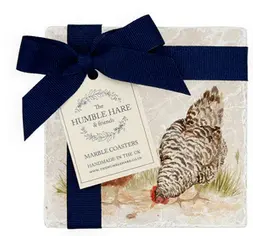 The Farmhouse Hens Coasters (set of 2) - image 1
