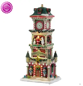 THE VILLAGE SQUARE CLOCK TOWER, BATTERY OPERATED (4.5V)