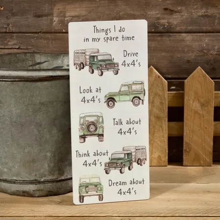 Things I Do In My Spare Time With My Landy Wood Plaque - image 2