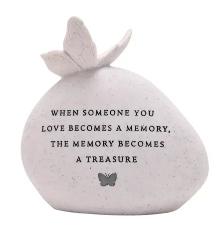 Thoughts of You Butterfly Graveside Pebble - A Memory - image 1
