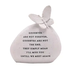 Thoughts of You Butterfly Graveside Pebble - Goodbyes - image 1
