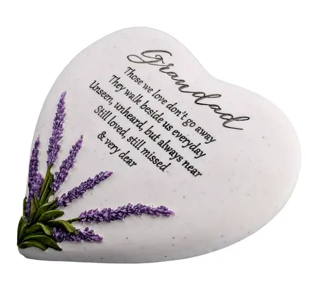 Thoughts Of You Heart Stone / Lavender - Grandad - image 4
