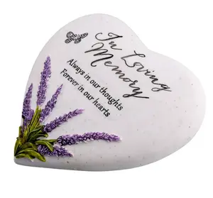 Thoughts Of You Heart Stone / Lavender - Loving Memory - image 3