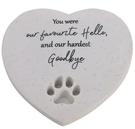 Thoughts of You Pet Memorial Heart Stone - Small - image 1