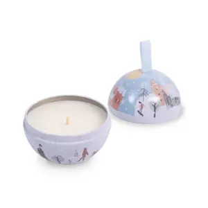 Tin Candle W25 Snowflake Sparkle - image 2
