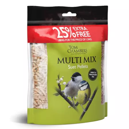 Tom Chambers Multi Mix Suet Pellets 1.88kg (25% Extra Free)
