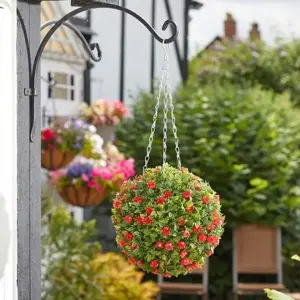 Topiary Red Rose Ball 30 cm