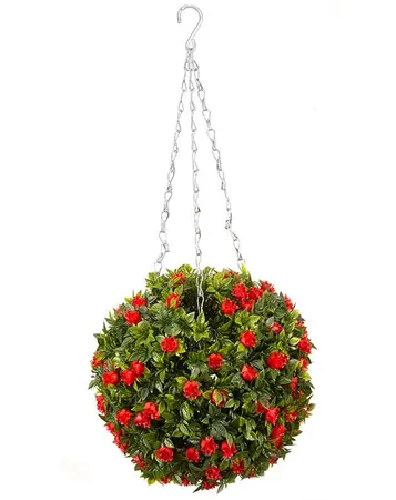 Topiary Red Rose Ball 30 cm - image 3