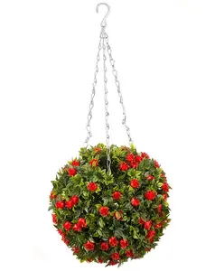 Topiary Red Rose Ball 30 cm - image 3