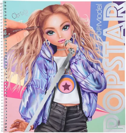 TOPModel POPSTAR Colouring Boo k