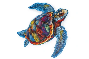 Turtle 189 Piece Wooden Jigsaw Puzzle - image 2