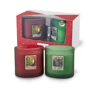 Twin Wick Christmas Candle Gift Set – Set of 2