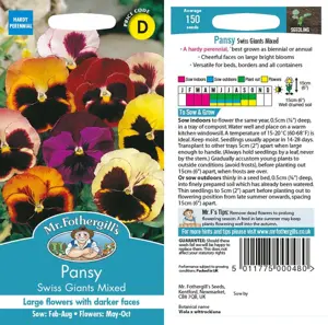 UK/CV-PANSY Swiss Giants Mixed - image 1