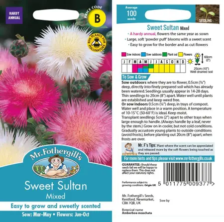 UK/CV-SWEET SULTAN Mixed Colou - image 1