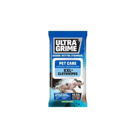 UltraGrime LIFE Pet Care XXL+ Clothwipes 40pk