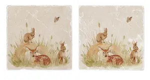 Under The Willow Tree Coasters (set of 2) - image 3