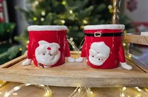 Upside Down Santa or Mrs Claus Christmas Planter