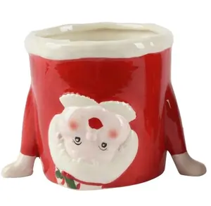 Upside Down Santa or Mrs Claus Christmas Planter - image 3