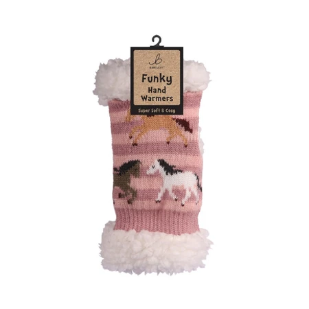 (V) Wrist Warmer - Sherpa, Galloping Horses