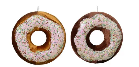 Velvet Donut Hanging Decoration – 13cm