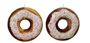 Velvet Donut Hanging Decoration – 13cm