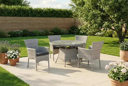 Venice 4 Seat round Dining Set - image 4