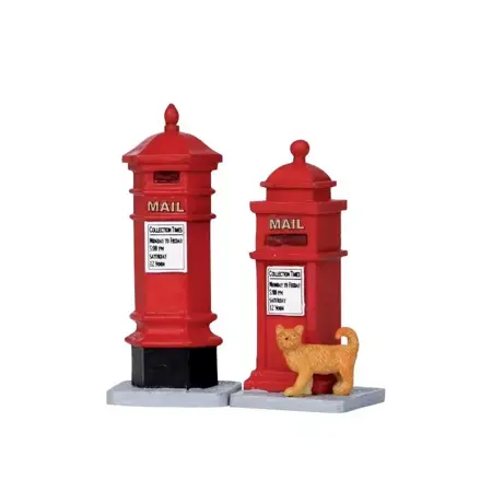 VICTORIAN MAILBOXES,  SET OF 2
