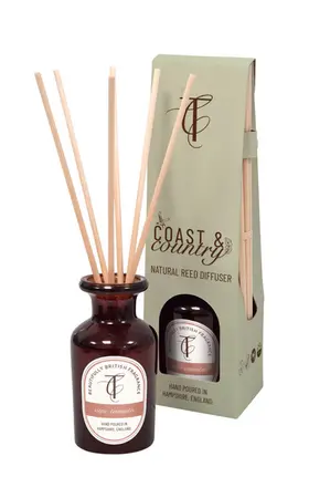 Vine Tomato 100ml Amber Glass Natural Reed Diffuser