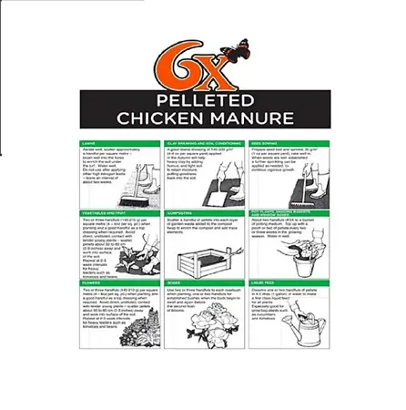 VITAX -  6X Pelleted Chicken Fertiliser Tub - image 4