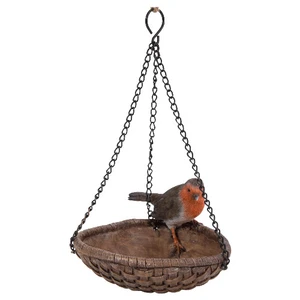 Vivid Arts Hanging Robin Heart Feeder F HGF-031