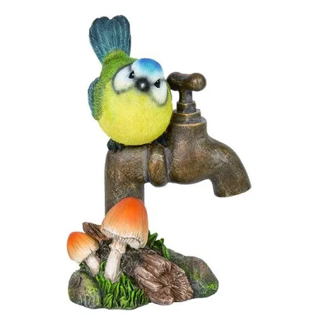 Wall Hang Blue Tit on Garden Tap F
