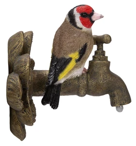 Wall Hang Goldfinch on Garden Tap F