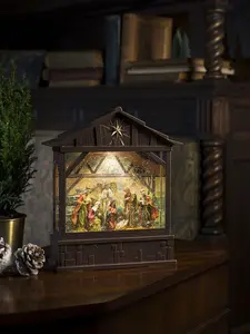 B/O WL Nativity Scene. Timer 5H 3xC &USB - image 2