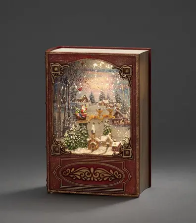 B/O WL, Red Book with Santa, timer 5H 3xAA &USB - image 1