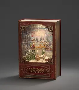 B/O WL, Red Book with Santa, timer 5H 3xAA &USB - image 1
