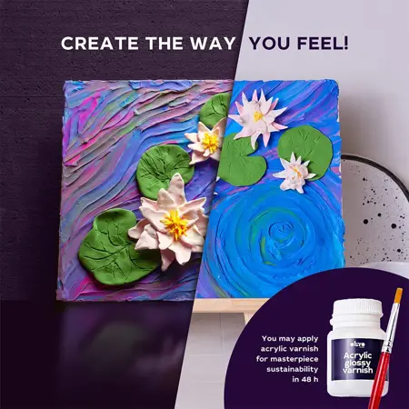 “Water lilies” SENSORY ART Creative SET 30×40 cm - image 7