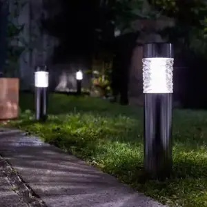 Wave - Stainless Steel 10L - Solar Stake Light - image 1