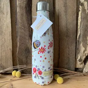 WB06 BEES STAINLESS STEEL WATER BOTTLE