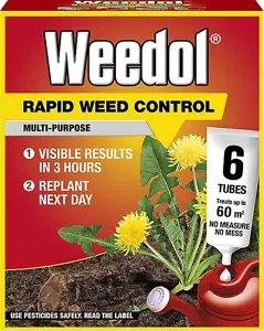 EV Weedol Rapid Weed Conc Tubes x 6