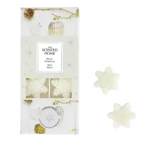 White Christmas Snowflake Wax Melts – Pack of 8