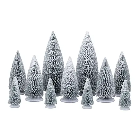 WHITE PINE TREES, SET OF 11