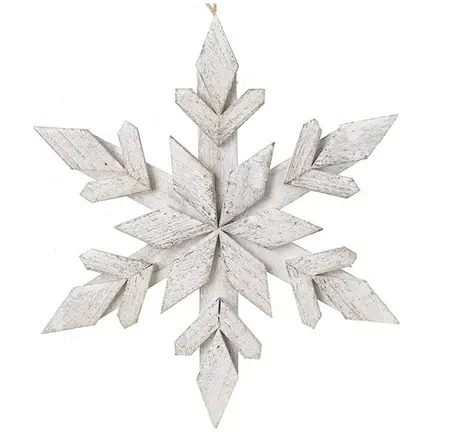 WHITE WASHED SNOWFLAKE