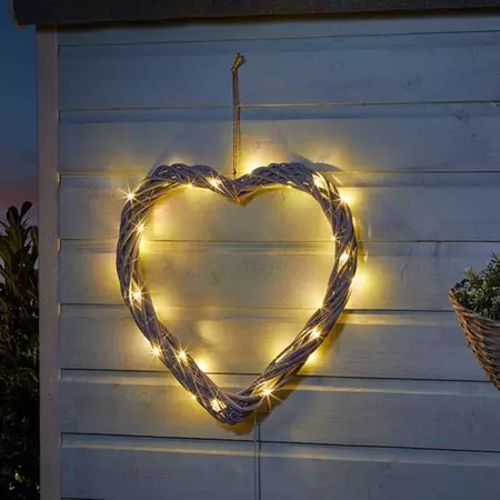 Solar In-lit Firefly Heart 40 cm