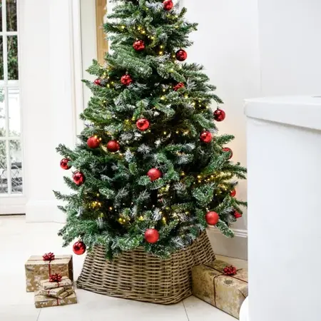 Wicker Tree Skirt Square H26cm W55cm - image 1
