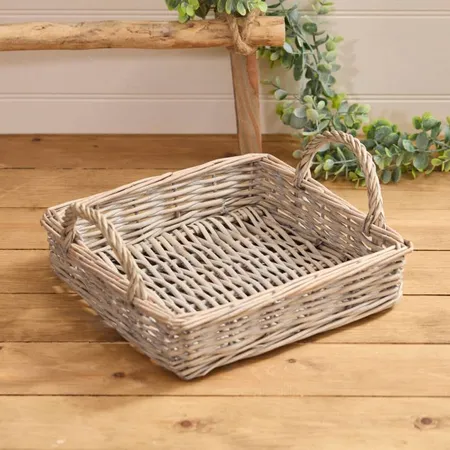 Willow Square Tray With Handles - image 3