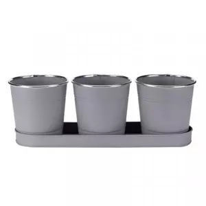 Windowsill Herb Pots - Slate 3-PK - image 2